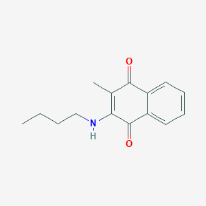 molecular formula C15H17NO2 B096751 2-(Butylamino)-3-methylnaphthalene-1,4-dione CAS No. 18690-80-7