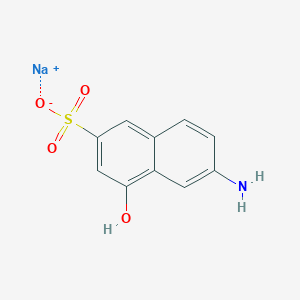 molecular formula C10H8NNaO4S B096757 Sodium 6-amino-4-hydroxynaphthalene-2-sulphonate CAS No. 16781-08-1