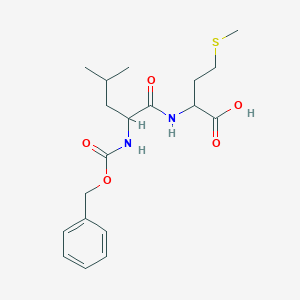 molecular formula C19H28N2O5S B096783 N-[N-[(Phenylmethoxy)carbonyl]-L-leucyl]-L-methionine CAS No. 18830-16-5
