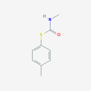 molecular formula C9H11NOS B096787 Methylthiocarbamic acid S-(4-methylphenyl) ester CAS No. 16066-90-3