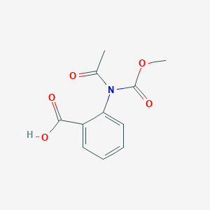molecular formula C11H11NO5 B096796 2-[Acetyl(carboxymethyl)amino]benzoic acid CAS No. 16851-69-7