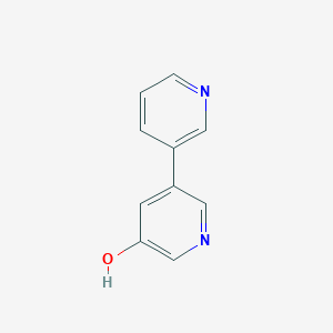 molecular formula C10H8N2O B096802 [3,3'-bipyridin]-5-ol CAS No. 15862-23-4