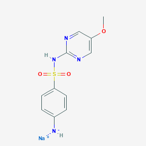 molecular formula C11H11N4NaO3S B096803 Sulfamethoxydiazine sodium CAS No. 18179-67-4