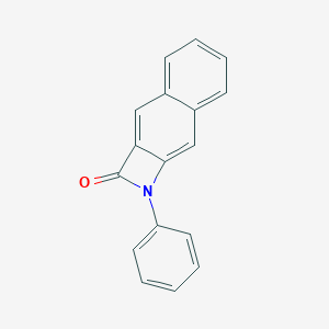 molecular formula C17H11NO B096811 1-Phenylnaphtho[2,3-b]azet-2-one CAS No. 19275-01-5