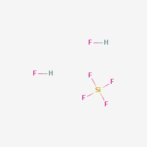 molecular formula F6H2Si<br>H2SiF6<br>H2SiF6<br>F6H2Si B096814 氟硅酸 CAS No. 16961-83-4