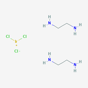 molecular formula C4H16Cl3IrN4 B096820 Dichloroiridium(1+);ethane-1,2-diamine;chloride CAS No. 15444-46-9