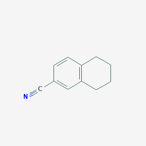 molecular formula C11H11N B096824 6-Cyano-1,2,3,4-tetrahydronaphthalene CAS No. 17104-67-5