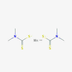 molecular formula C6H12MnN2S4 B096839 Manganese dimethyldithiocarbamate CAS No. 15339-36-3