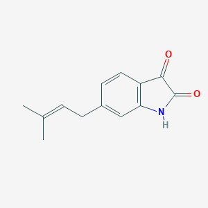 6-(3-methylbut-2-enyl)-1H-indole-2,3-dione