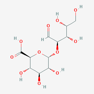 molecular formula C11H18O11 B096840 2-O-(Glucopyranosyluronic acid)xylose CAS No. 17676-51-6