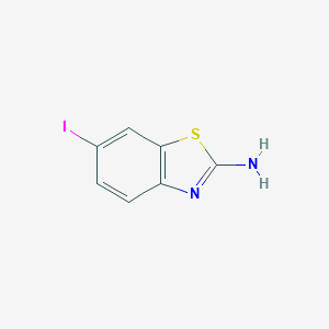 molecular formula C7H5IN2S B096846 6-碘苯并[d]噻唑-2-胺 CAS No. 16582-58-4