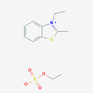 molecular formula C12H17NO4S2 B096851 Ethyl 3-ethyl-2-methylbenzothiazolium sulphate CAS No. 19374-99-3