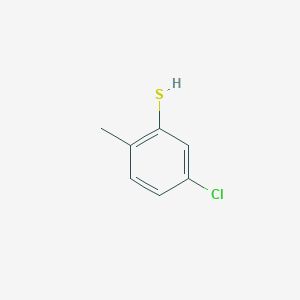 molecular formula C7H7ClS B096861 5-氯-2-甲基苯硫醇 CAS No. 18858-06-5