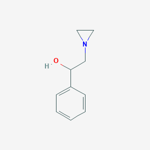 molecular formula C10H13NO B096871 1-AZIRIDINEETHANOL, alpha-PHENYL- CAS No. 17918-11-5