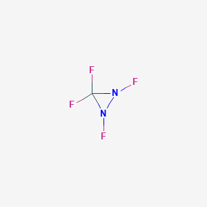 molecular formula CF4N2 B096885 Diaziridine, tetrafluoro- CAS No. 17224-09-8