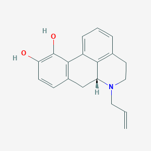 molecular formula C19H19NO2 B096890 R(-)-N-ALLYLNORAPOMORPHINE HBR CAS No. 18426-17-0