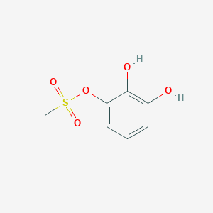 molecular formula C7H8O5S B009690 1,2,3-Benzenetriol, 1-methanesulfonate (9CI) CAS No. 102305-07-7