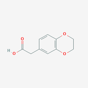 molecular formula C10H10O4 B096903 1,4-苯并二氧杂-6-乙酸 CAS No. 17253-11-1