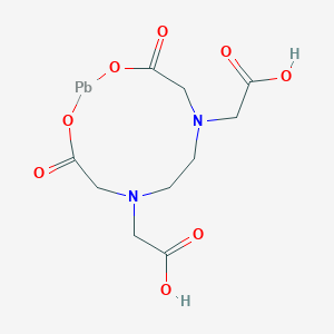 molecular formula C10H14N2O8Pb B096905 2-[9-(Carboxymethyl)-4,11-dioxo-1,3-dioxa-6,9-diaza-2lambda2-plumbacycloundec-6-yl]acetic acid CAS No. 15954-94-6