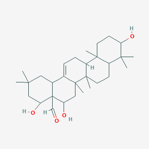 4,5,10-Trihydroxy-2,2,6a,6b,9,9,12a-heptamethyl-1,3,4,5,6,6a,7,8,8a,10,11,12,13,14b-tetradecahydropicene-4a-carbaldehyde