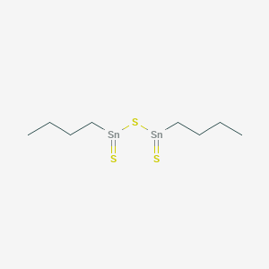 molecular formula C8H18S3Sn2 B096912 Distannathiane, dibutyldithioxo- CAS No. 15666-29-2