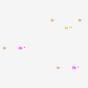 molecular formula Br4PtRb2 B096916 Dirubidium tetrabromoplatinate CAS No. 15278-86-1