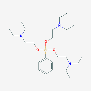 molecular formula C24H47N3O3Si B096925 Tris[2-(diethylamino)ethoxy]phenylsilane CAS No. 17146-76-8