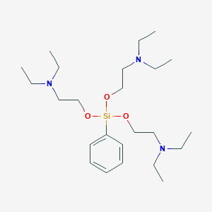 molecular formula C24H47N3O3Si B096925 Phenyltris(2-diethylaminoethoxy)silane CAS No. 17146-76-8