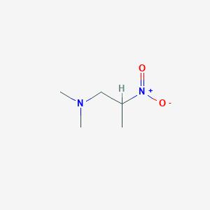 molecular formula C5H12N2O2 B009697 1-Propanamine, N,N-dimethyl-2-nitro- CAS No. 104892-72-0