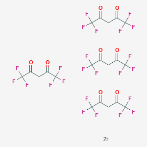 molecular formula C20H8F24O8Zr B096989 1,1,1,5,5,5-Hexafluoropentane-2,4-dione;zirconium CAS No. 19530-02-0