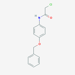 molecular formula C15H14ClNO2 B097004 N-(4-Benzyloxy-phenyl)-2-chloro-acetamide CAS No. 19514-92-2