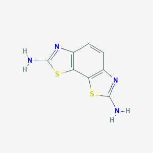 molecular formula C8H6N4S2 B097047 [1,3]Thiazolo[4,5-g][1,3]benzothiazole-2,7-diamine CAS No. 16203-56-8