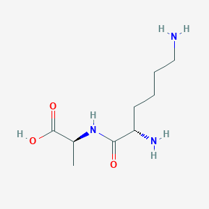 molecular formula C9H19N3O3 B097052 L-lysyl-L-alanine CAS No. 17043-71-9
