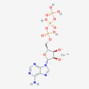 molecular formula C10H14CuN5O13P3 B097058 Copper adenosine triphosphate CAS No. 18925-86-5