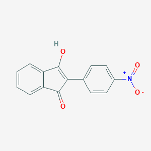 molecular formula C15H9NO4 B097066 3-Hydroxy-2-(4-nitrophenyl)-1H-inden-1-one CAS No. 17721-91-4