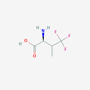 molecular formula C5H8F3NO2 B097072 4,4,4-Trifluorovaline CAS No. 16063-79-9
