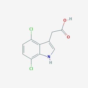 molecular formula C10H7Cl2NO2 B097077 2-(4,7-dichloro-1H-indol-3-yl)acetic acid CAS No. 63352-96-5
