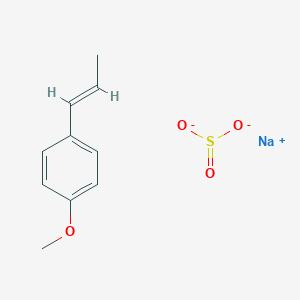 molecular formula C10H12NaO4S- B009708 Sodium polyanetholesulfonate CAS No. 55963-78-5