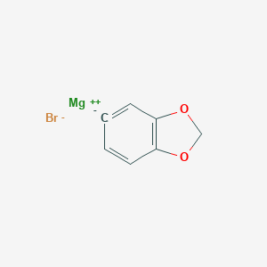 molecular formula C7H5BrMgO2 B097081 3,4-(亚甲二氧基)苯基溴化镁 CAS No. 17680-04-5