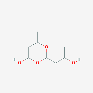 molecular formula C8H16O4 B097085 2-(2-Hydroxypropyl)-6-methyl-1,3-dioxan-4-ol CAS No. 19404-07-0