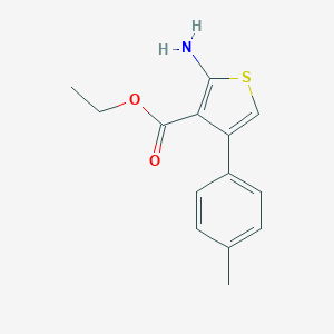 molecular formula C14H15NO2S B097095 Ethyl 2-amino-4-(4-methylphenyl)thiophene-3-carboxylate CAS No. 15854-08-7