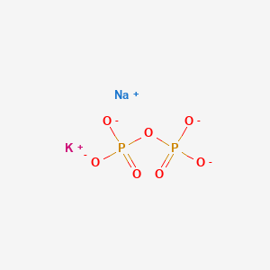 molecular formula K2Na2O7P2 B097102 Dipotassium disodium diphosphate CAS No. 15491-89-1