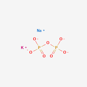 molecular formula K2Na2O7P2 B097102 Potassium;sodium;phosphonato phosphate CAS No. 15491-89-1