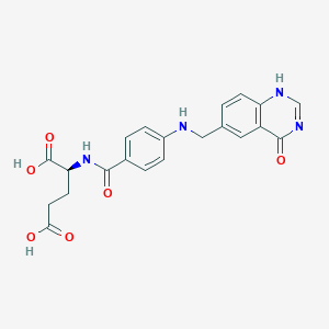 molecular formula C21H20N4O6 B009712 2-Desamino-5,8-dideazafolic acid CAS No. 106585-70-0
