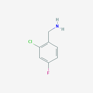 molecular formula C7H7ClFN B097124 2-Chloro-4-fluorobenzylamine CAS No. 15205-11-5