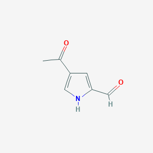 molecular formula C7H7NO2 B097130 4-acetyl-1H-pyrrole-2-carbaldehyde CAS No. 16168-92-6