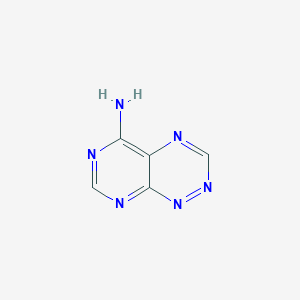 molecular formula C5H4N6 B097133 Pyrimido[5,4-e][1,2,4]triazin-5-amine CAS No. 19359-15-0