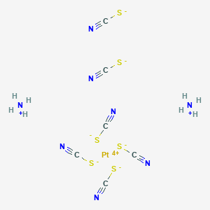 molecular formula C6H8N8PtS6 B097135 Diammonium hexakis(thiocyanato)platinate CAS No. 19372-45-3