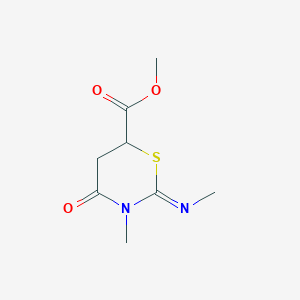 Methyl 3-methyl-2-methylimino-4-oxo-1,3-thiazinane-6-carboxylate