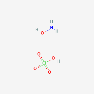 molecular formula ClH4NO5 B097141 Hydroxylamine, perchlorate (salt) CAS No. 15588-62-2